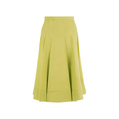 Pruinosa Chartreuse Fold Skirt