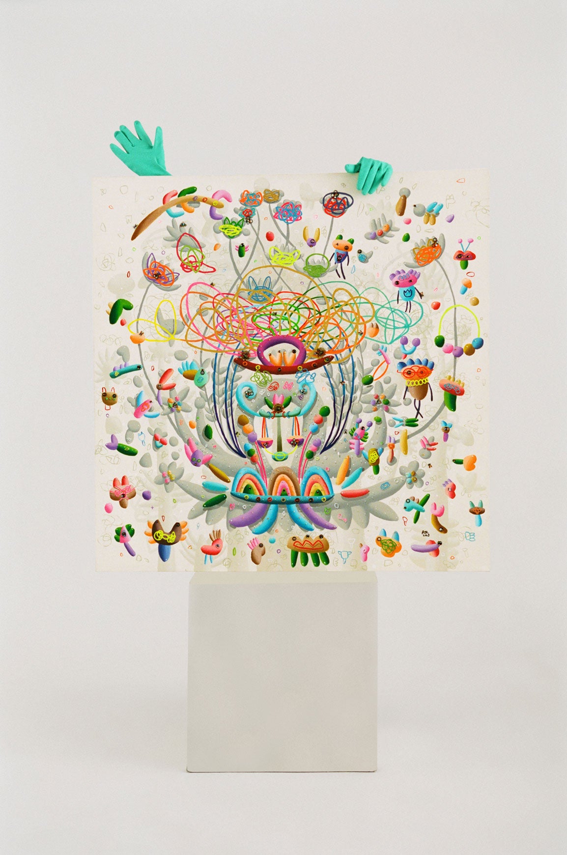 Libra Botanical Horoscope Painting