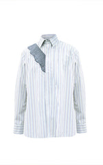 Unisex Knit Pinstripe Shirt