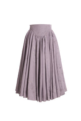Cue Grey Embroidery Flared Skirt