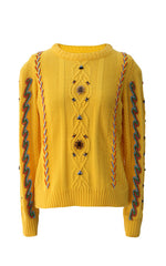 Parang Motif Embroidered Sweater
